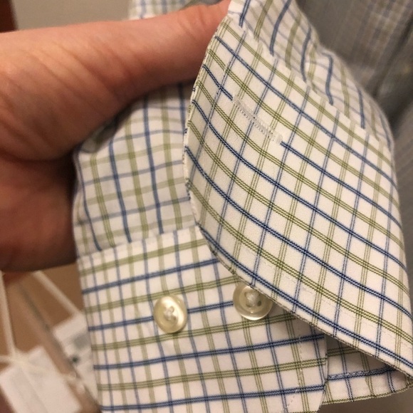 Brooks Brothers 346 Slim Fit Shirt Casual Button Down Cotton Plaid 16 32/33 - Picture 6 of 10
